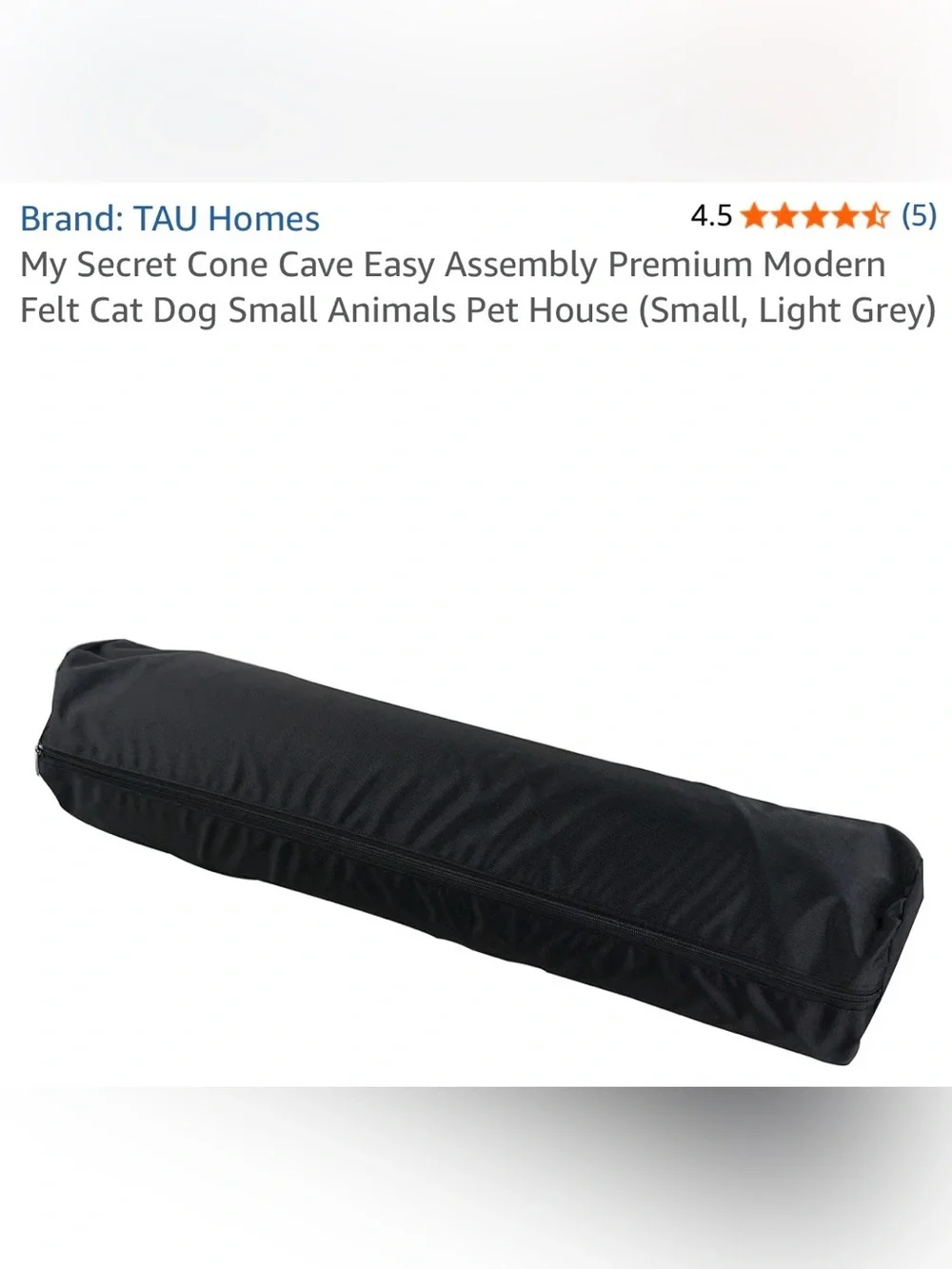 🐶Modern Pet Home Felt Fabric Animal House My Secret Cone Cave - Size Small